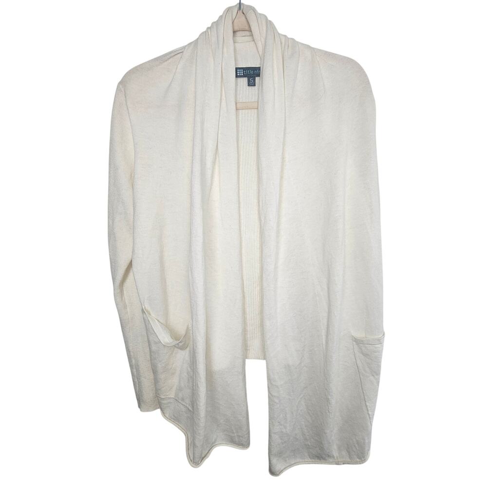 Title Nine Womens Merino Wool Cardigan Sweater Size S Open Sporty Minimalist
